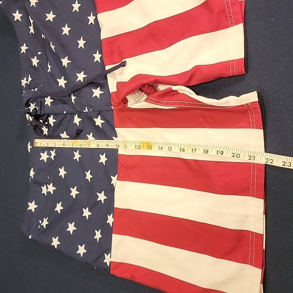 Mens American Legacy American Flag Swim Trunks Swimwear - Picture 5 of 6